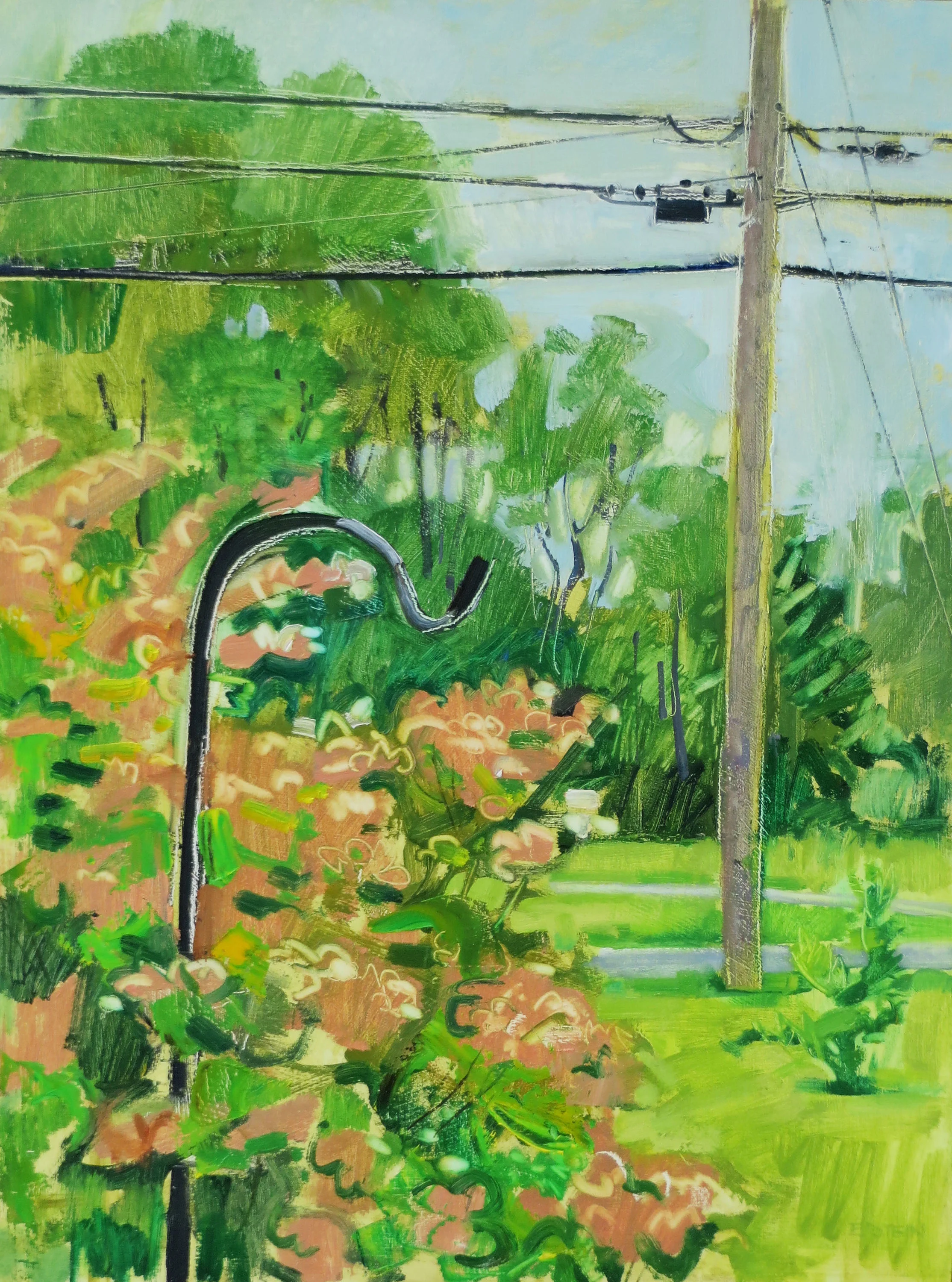 Shepherd's Hook and Telephone Pole