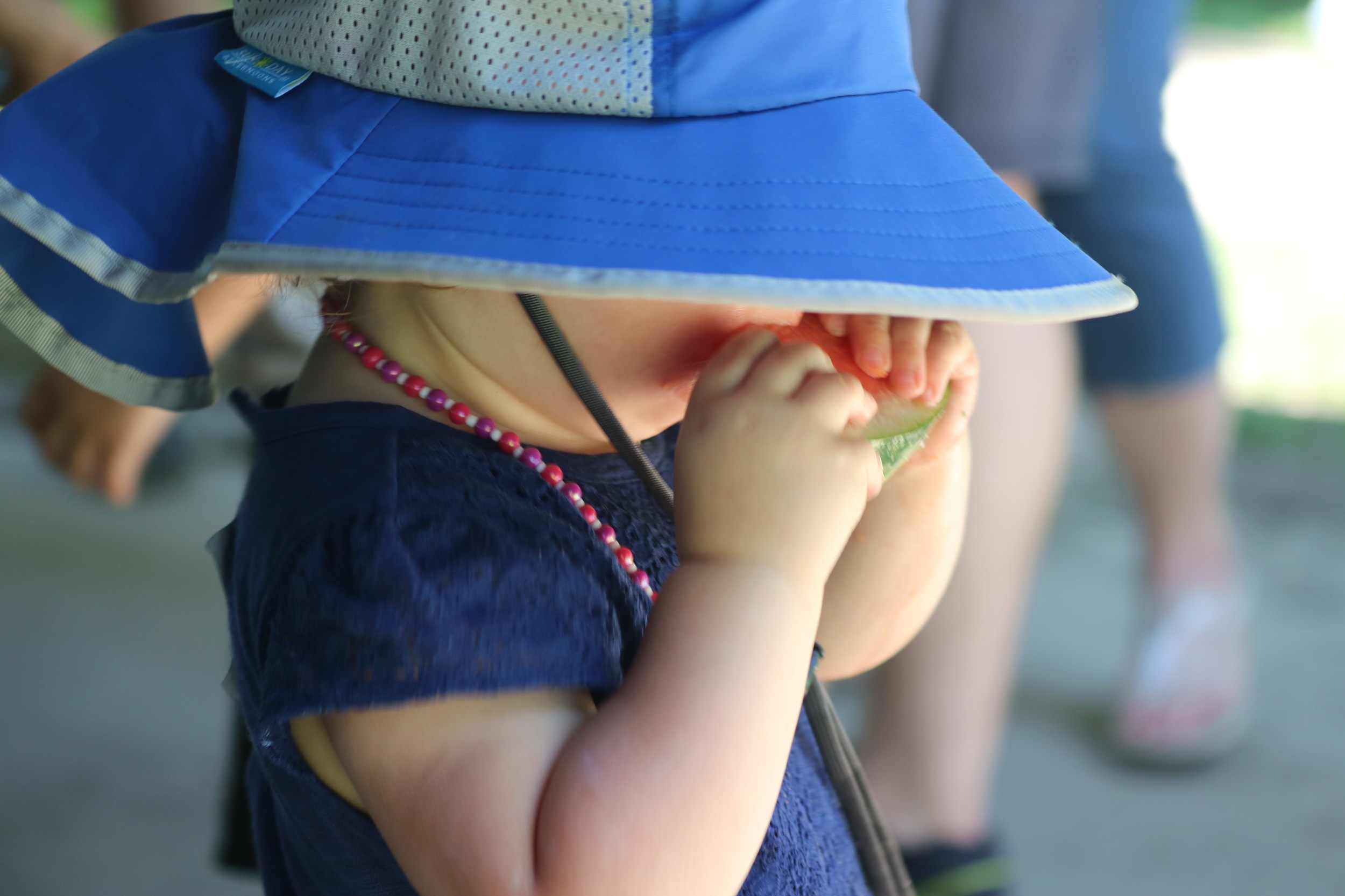 Watermelon was the perfect treat for a hot day!