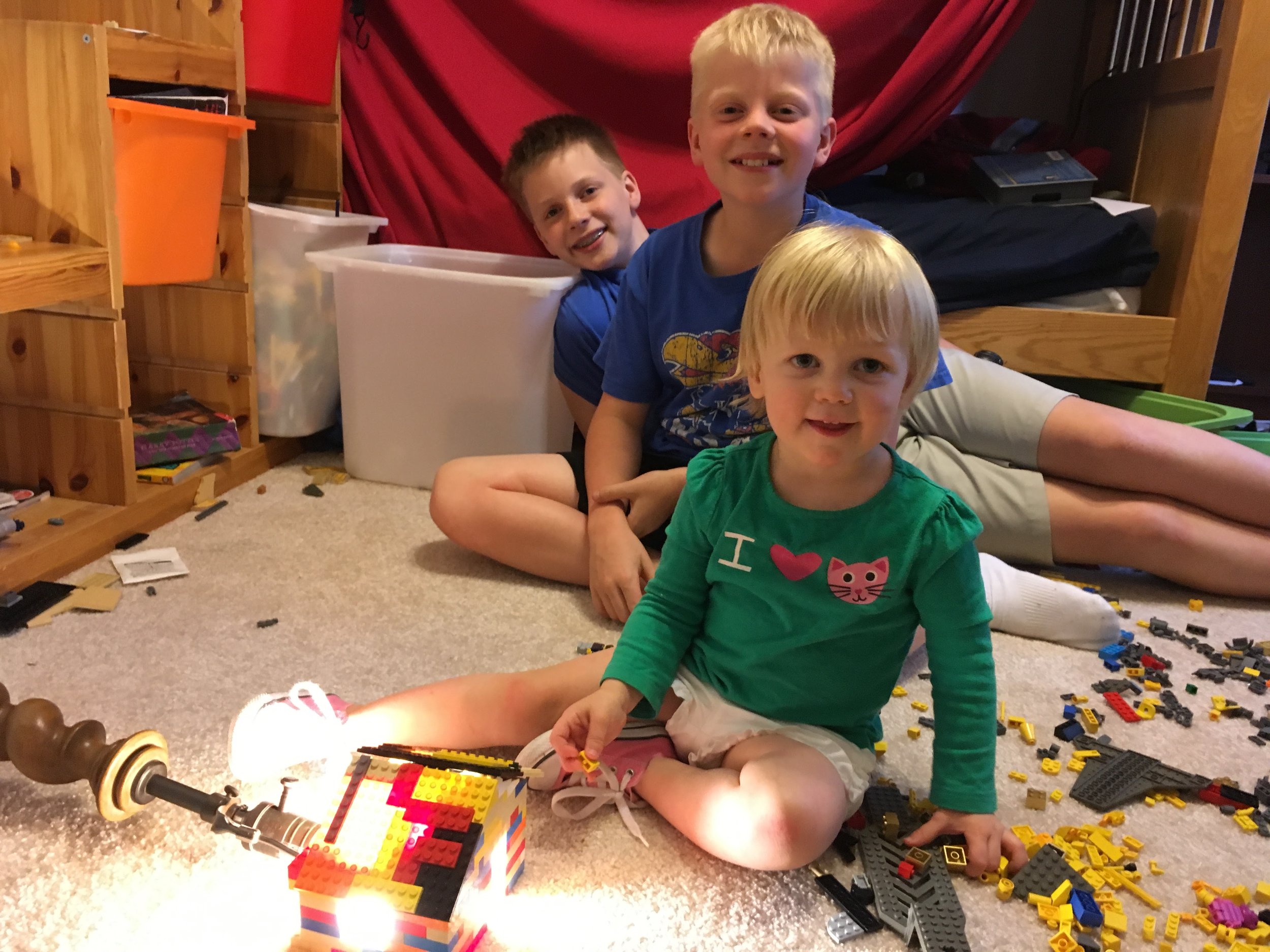 No carpet was harmed during this re-creation. Now we have LED lamps that emit 60 watts worth of equivalent light using only 3 or 4 watts. I don't think we could burn a hole in this carpet if we tried!