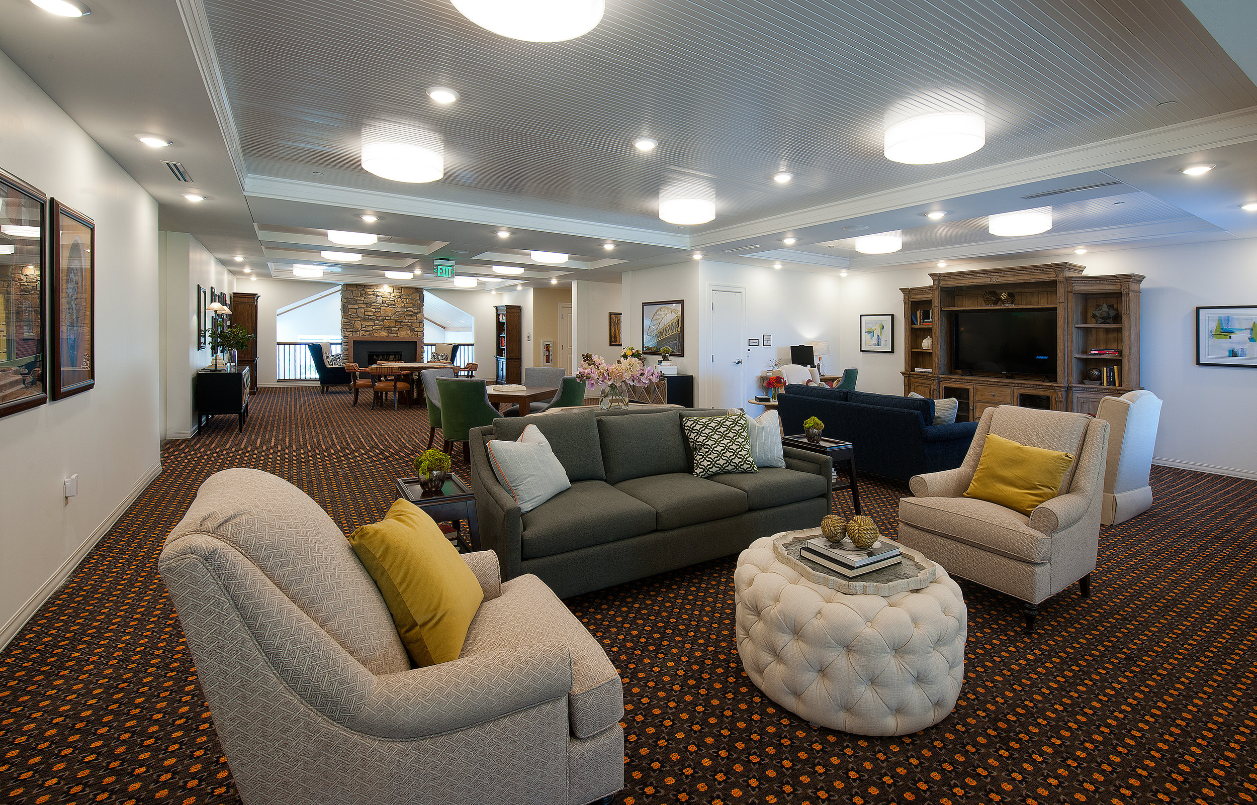 Sheridan at Bethel Park Assisted Living & Memory Care Game Room Sitting Area.jpg