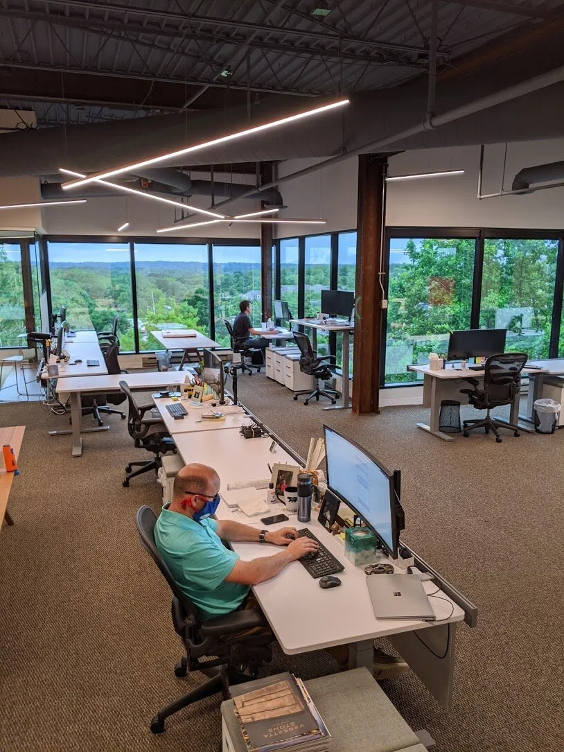 An Office Redo With “Social Distancing” in Mind