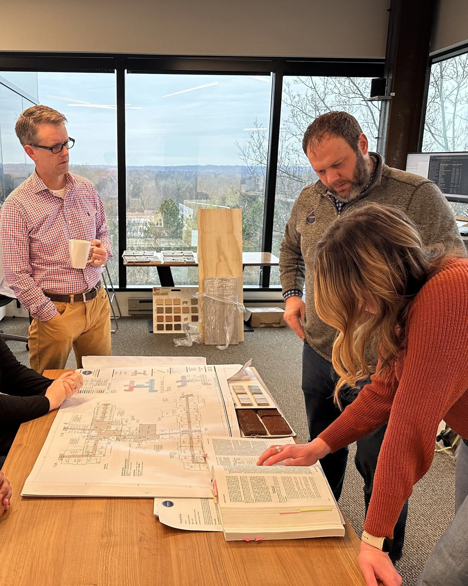 Behind every finished space is a lot of careful coordination.

This behind-the-scenes look captures our team reviewing a life safety plan for code compliance. These reviews are where design, regulations, and real-world use come together. We&rsquo;re 