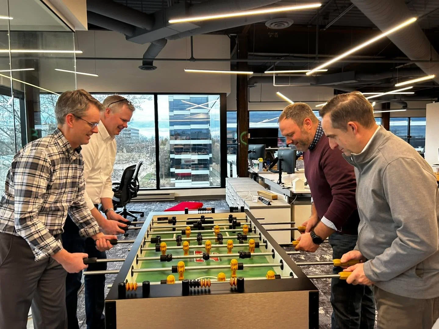 Back when Vessel Architecture first started, a quick game of foosball was how we&rsquo;d reset between long stretches of drafting. It was part break, part bonding, and part friendly competition.

As we moved offices over the years, the foosball table