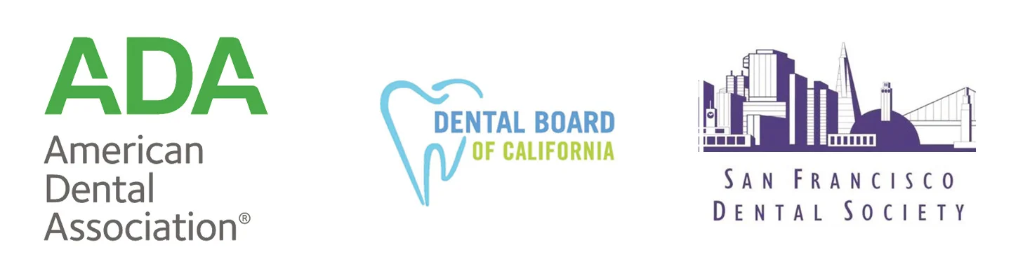 Dr. Emily Gentry's certifications include the American Dental Association, Dental Board of California and the San Francisco Dental Society