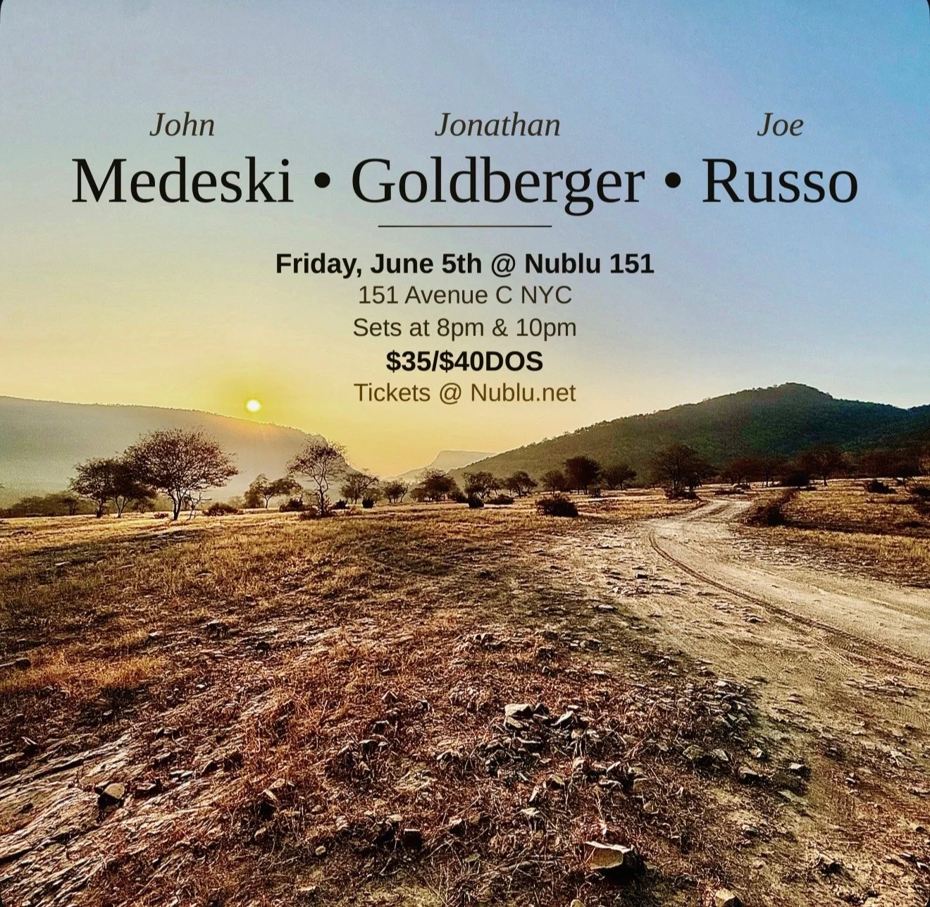Nublu, NYC - Trio with John Medeski + Joe Russo