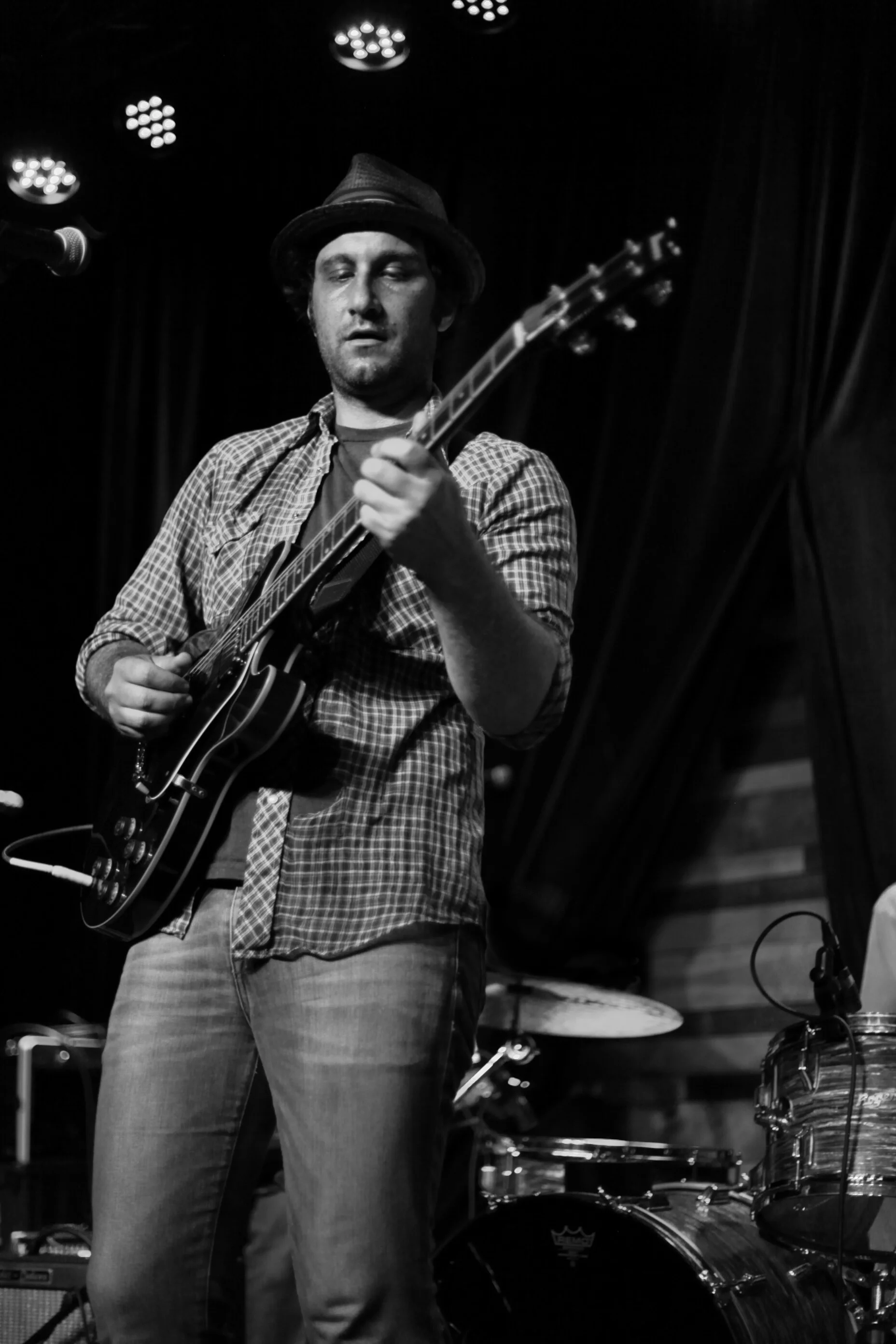 Mike Vitale performing at the Mike Vitale album release show at The Constellation Room in Santa Ana, CA. Photo courtesy of Angela Ratzlaff.