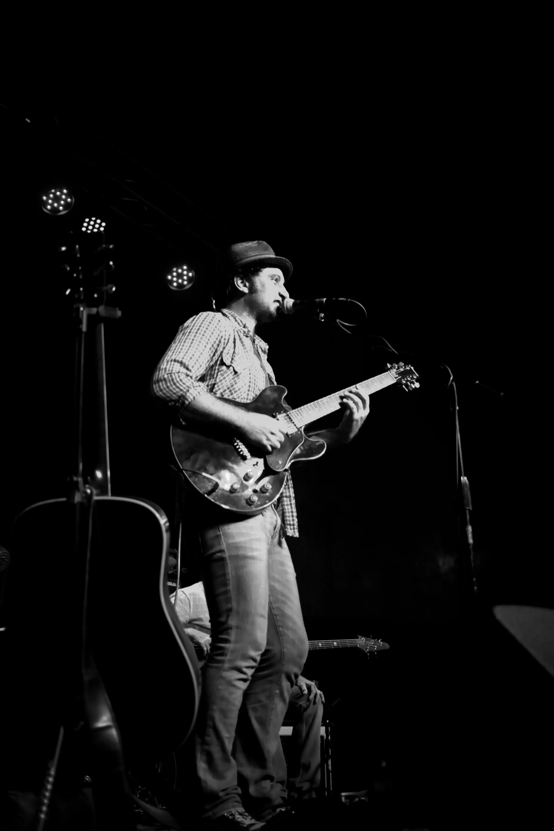 Mike Vitale performing at the Mike Vitale album release show at The Constellation Room in Santa Ana, CA. Photo courtesy of Angela Ratzlaff.