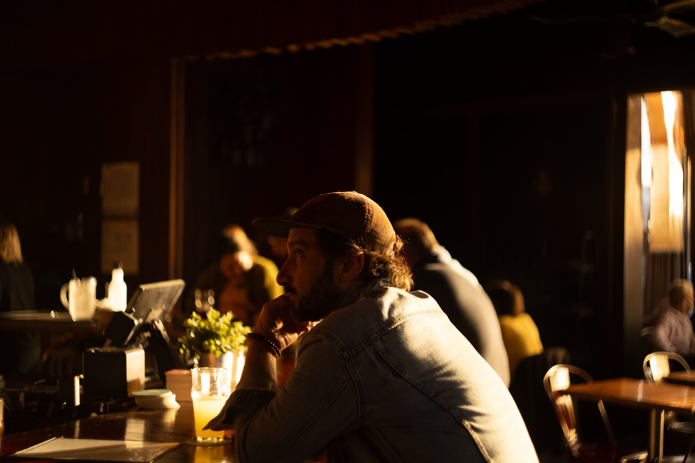 Mike Vitale and Guddy’s World at Stout in Hollywood during the golden hour.