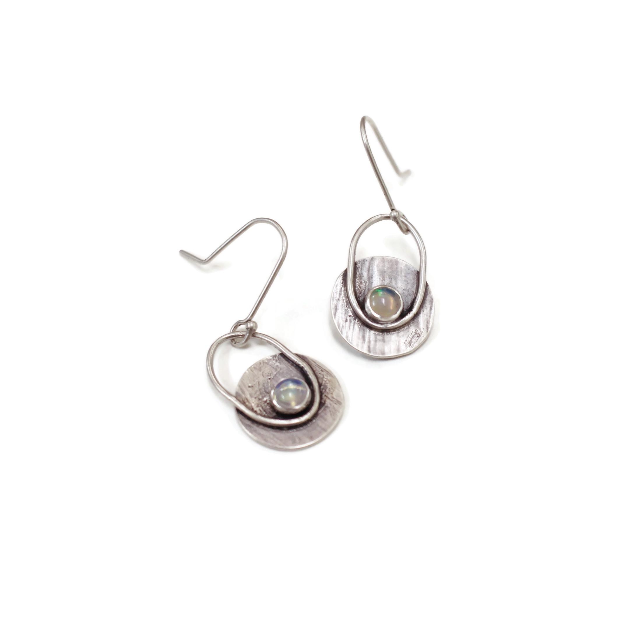 Copy of Copy of white opal earrings