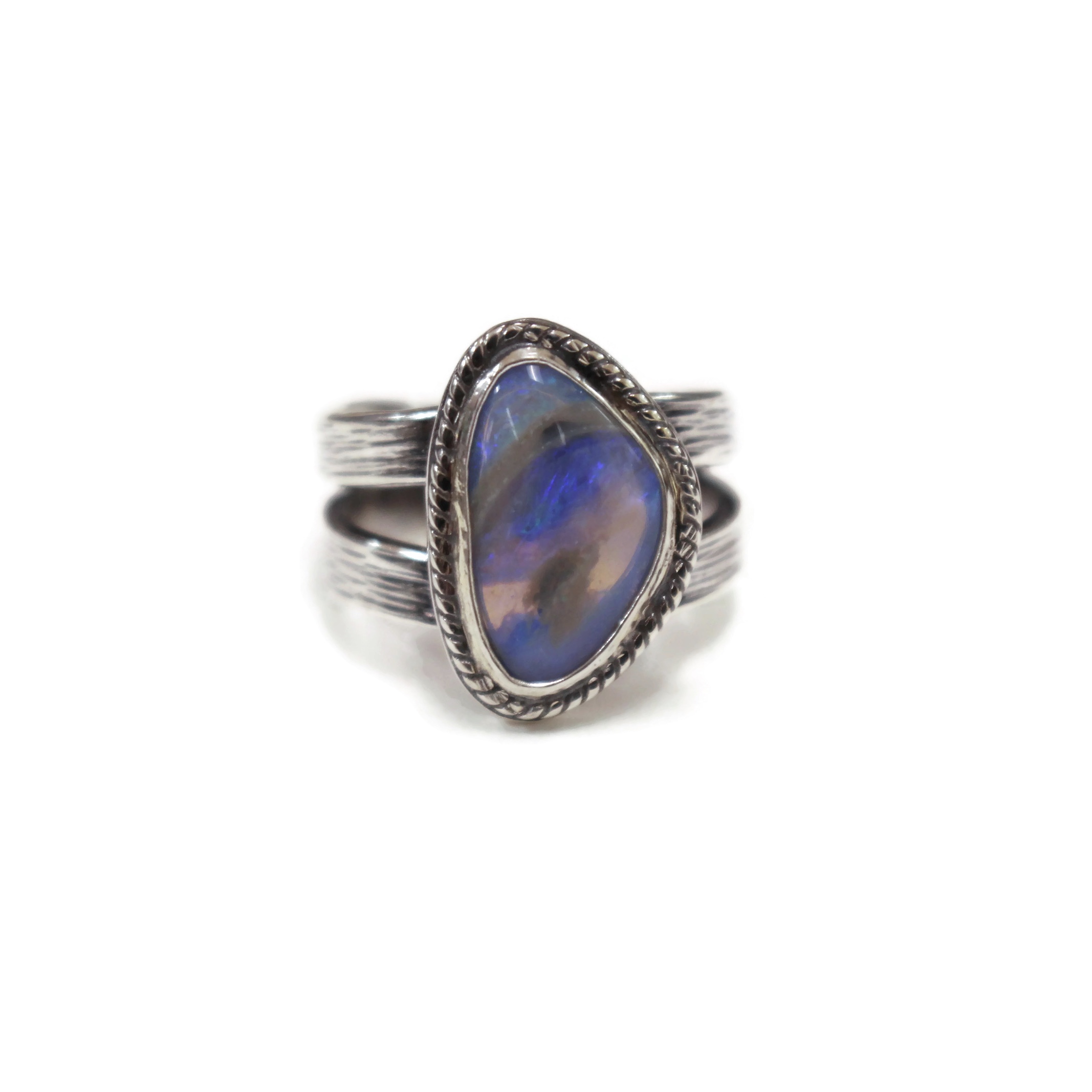 black opal rings