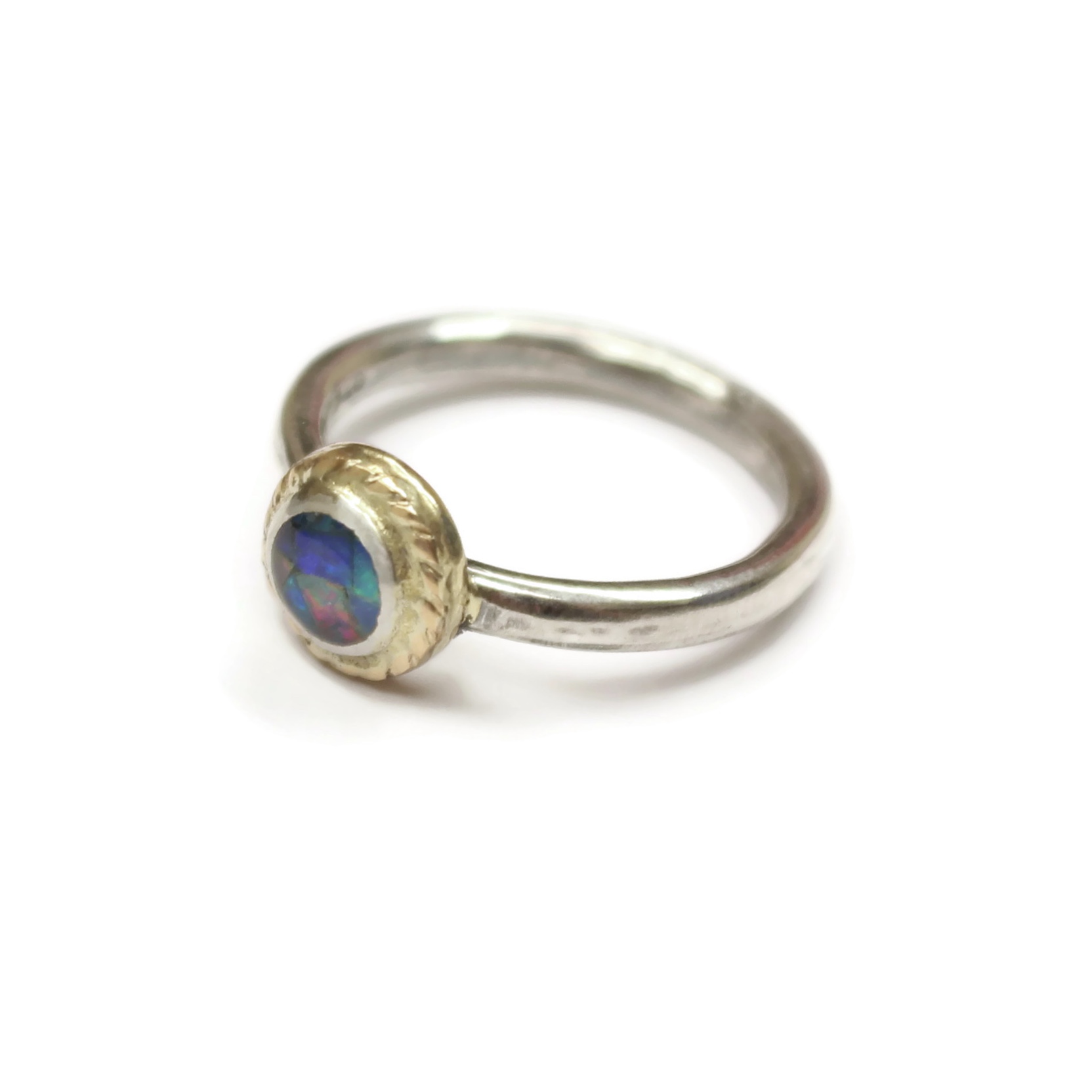 Gold opal ring