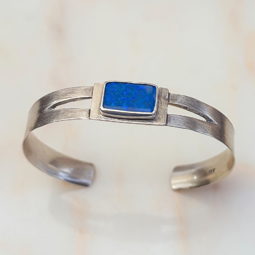 City Block opal cuff