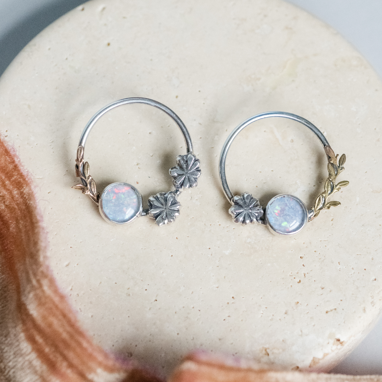 Garden Party opal earrings