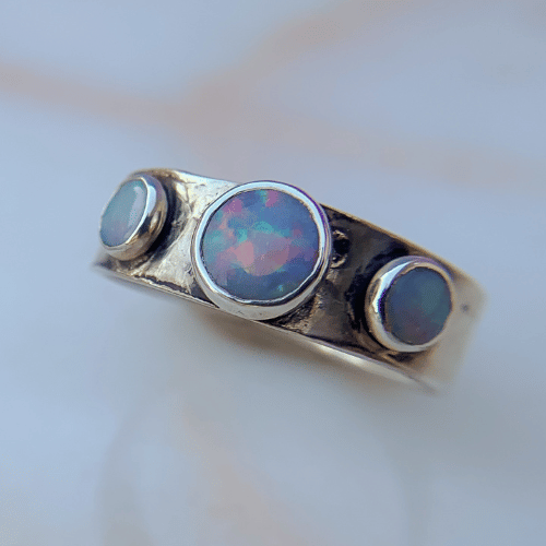 Bandeau  opal ring. Size 6.5.