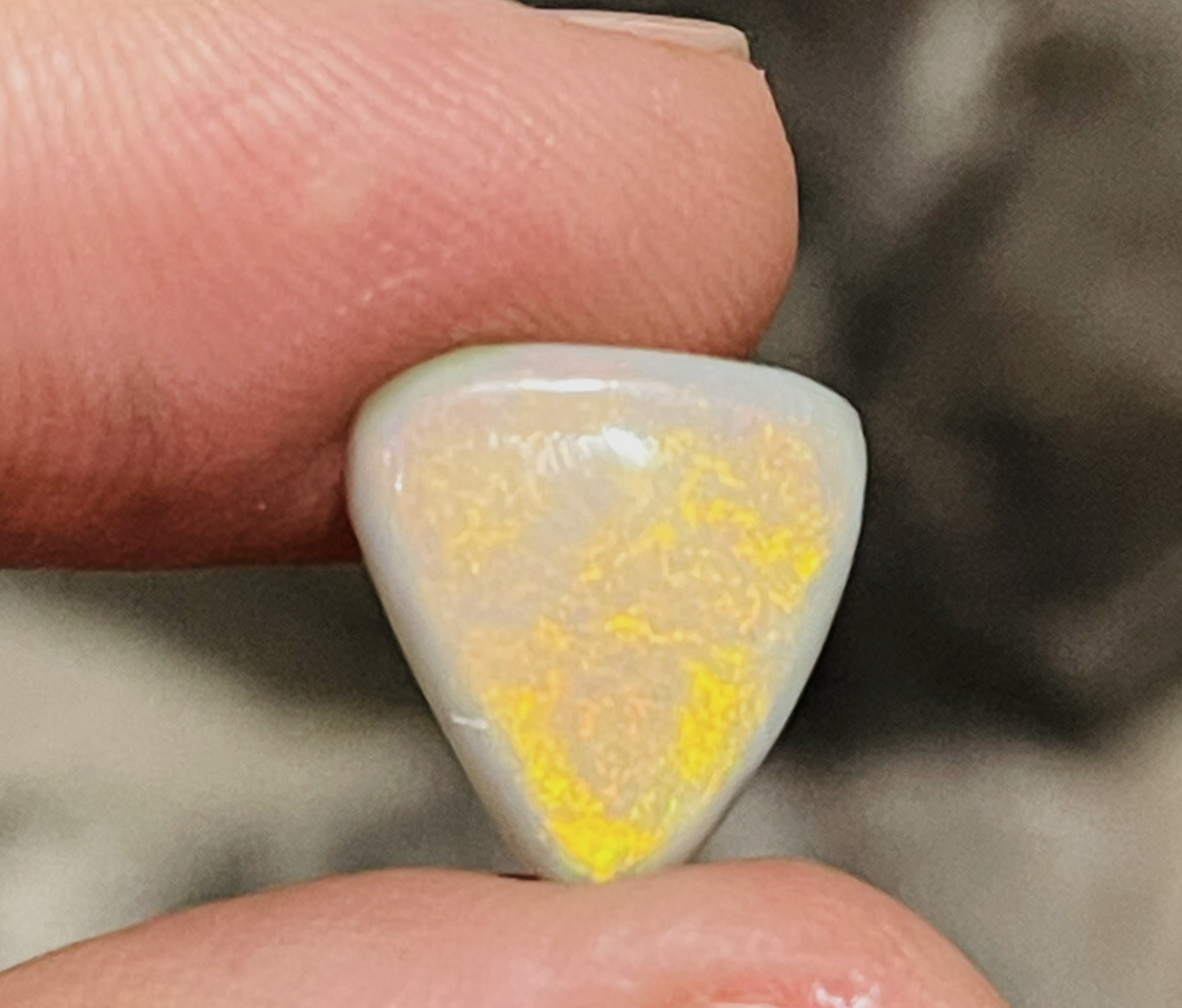 Solid Gold Color Coober Pedy Australian Opal