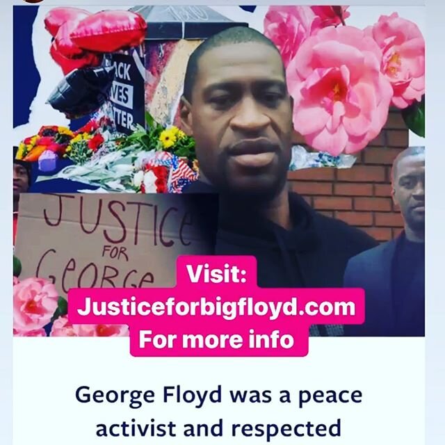 Remember and pay respects to George Floyd, a man who is not here today because racist police officers murdered him. Take action. Sign. Call. Demand more from this country and yourself. #blacklivesmatter #justiceforgeorgefloyd &ldquo;Big Floyd was kno