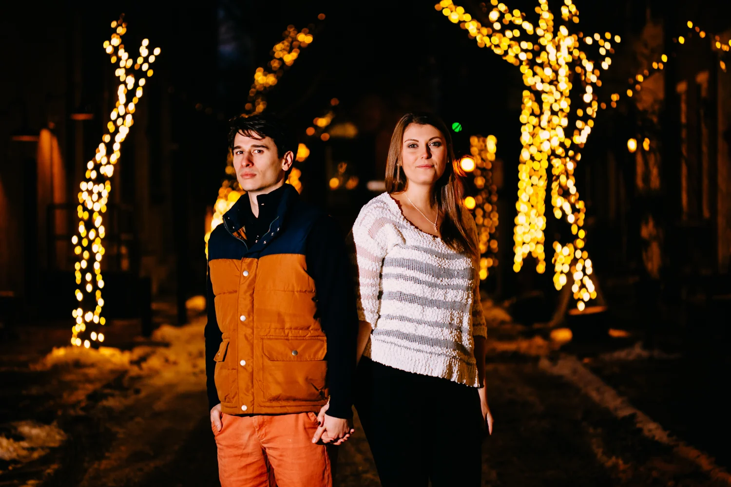 Philadelphia engagement photos, Philadelphia engagement photography, Philadelphia engagement photographer, engagement session in Philadelphia, city engagement photos, urban engagement photography, urban engagement session, city engagement photography, city engagement photographer, chic engagement photos, unique engagement photos, winter engagement photos, christmas engagement photos, engagement photos at christmas, twinkle lights, park engagement photos, engagement photos in a park