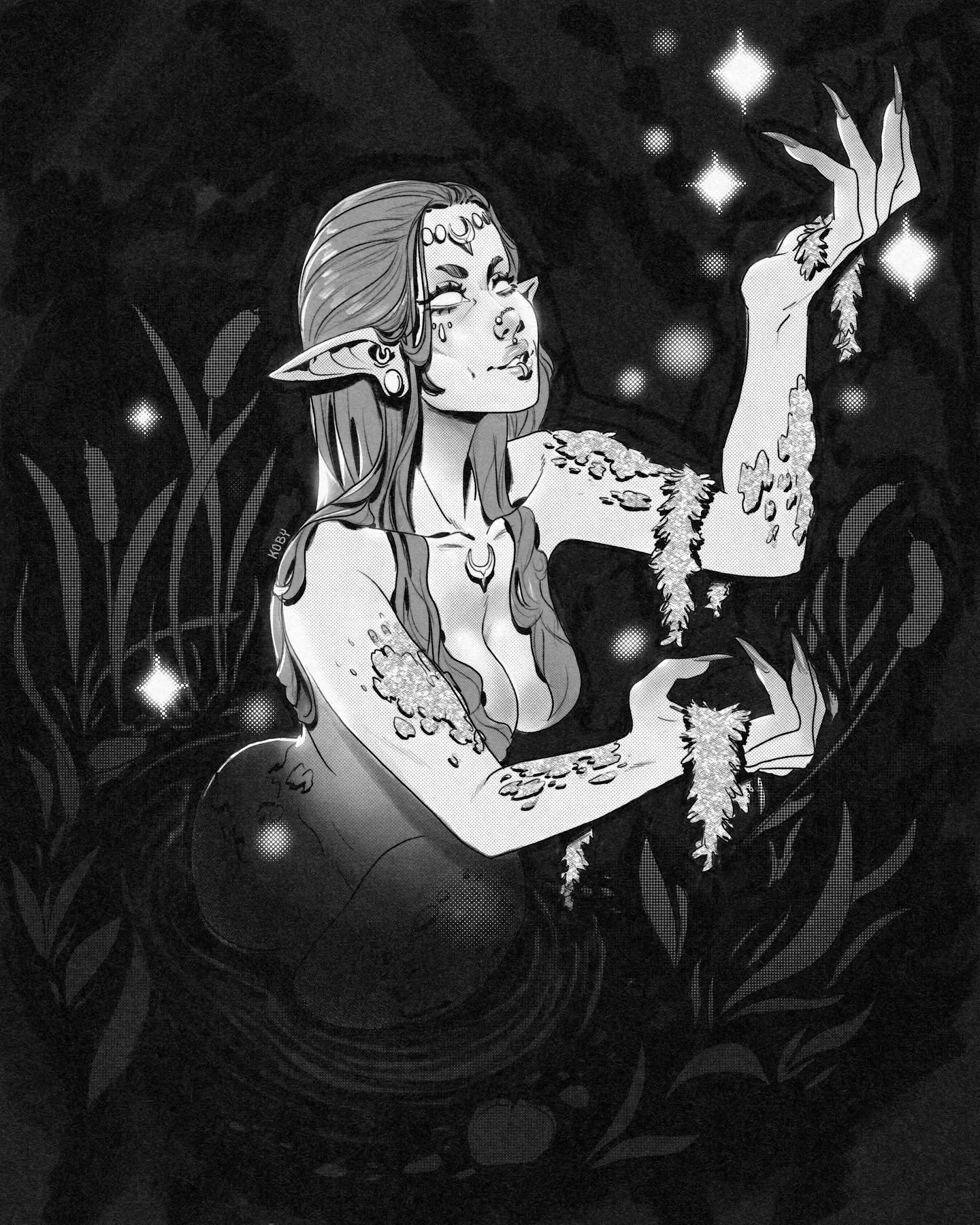 Inktober Day 4: Murky 🌿

The mysterious Witch of the Murk rises ✨

I hope she has a towel! What do you think this witch is looking for in the swamp?
@inktober

#inktober #Inktober2025 #DigitalInk #DigitalArt #drawlloween #ProcreateArt #LineArt #Hall