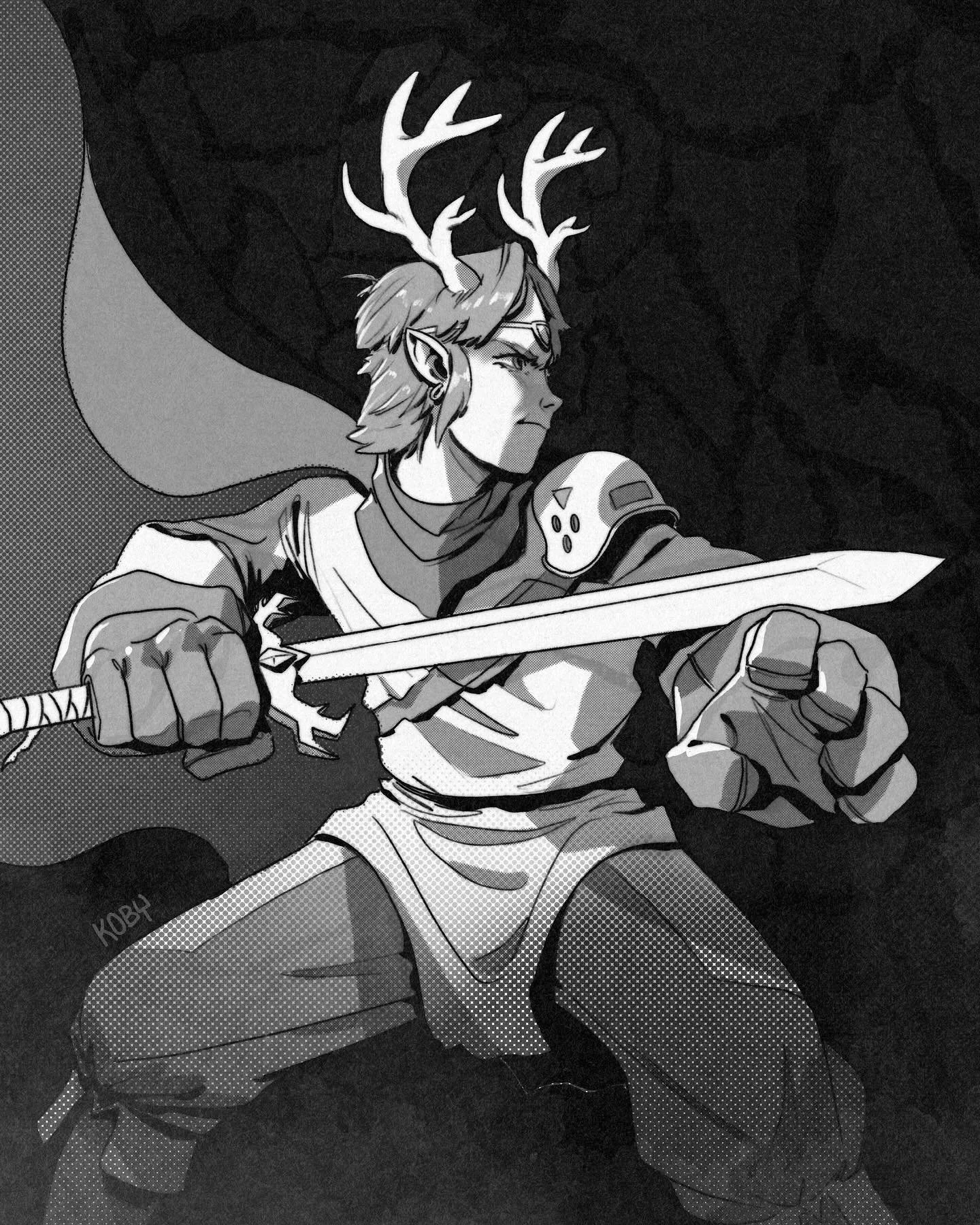 Inktober Day 5: Deer 🦌

We&rsquo;ve been playing a lot of Zelda around here lately and I think I had Link on the brain while coming up with a young #deer warrior for @inktober

#inktober #Inktober2025 #DigitalInk #DigitalArt #DigitalDrawing #Procrea