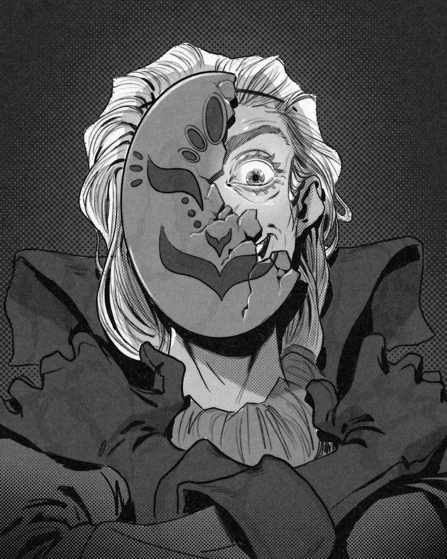 Inktober Day 6: Pierce 🎭

A mask, not just broken, but pierced to reveal the unsettling reality beneath.

For today&rsquo;s prompt, #Pierce, I immediately thought of something breaking through a facade. It turned out very Phantom of the Opera unexpe