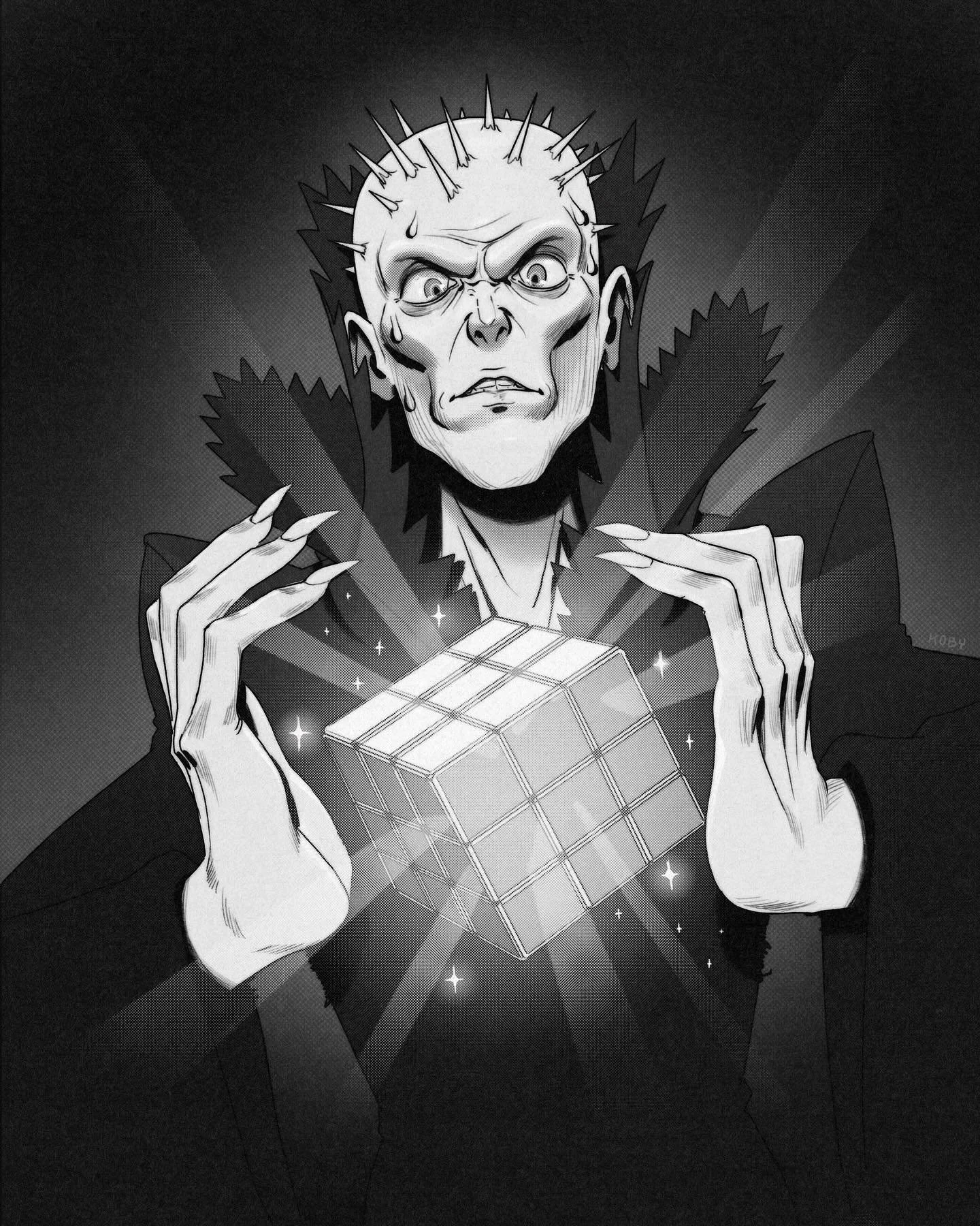 Inktober Day 26: Puzzling 🧩
I’ve never solved one of these things, but I bet it feels something like this
@inktober
#inktober #Inktober2025 #DigitalArt #LineArt #InktoberDay26 #Puzzling #Pinhead #Hellraiser #HorrorArt #Cenobite #Illustratio