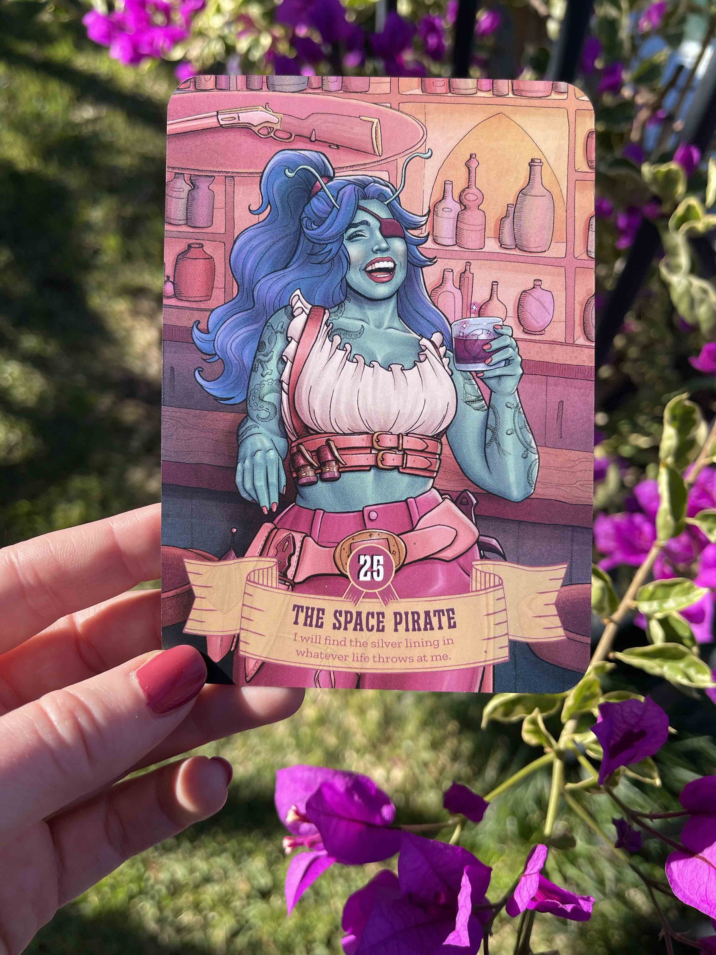 The final look of the oracle card