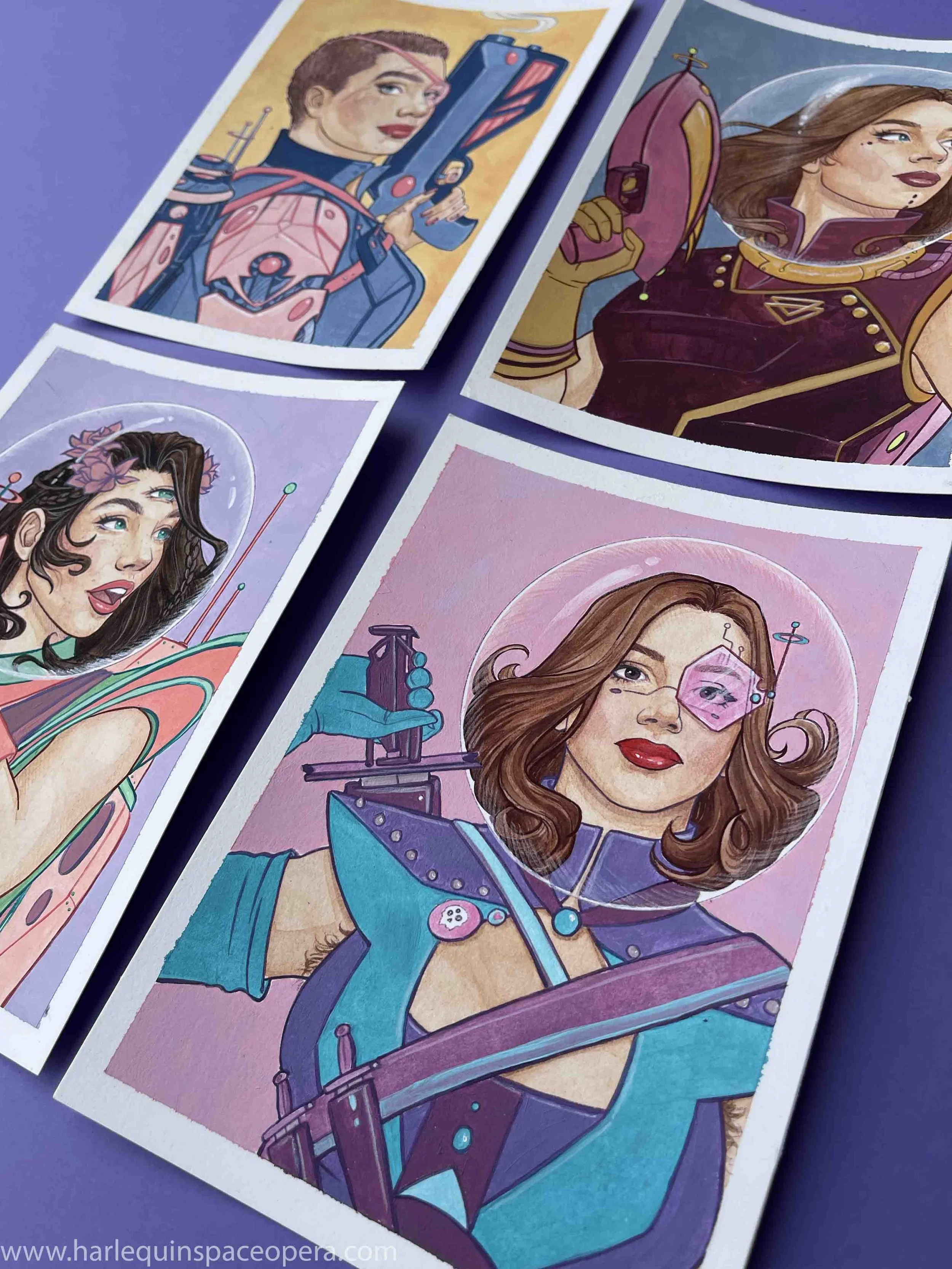 Space babe portraits - harlequinspaceopera.jpg