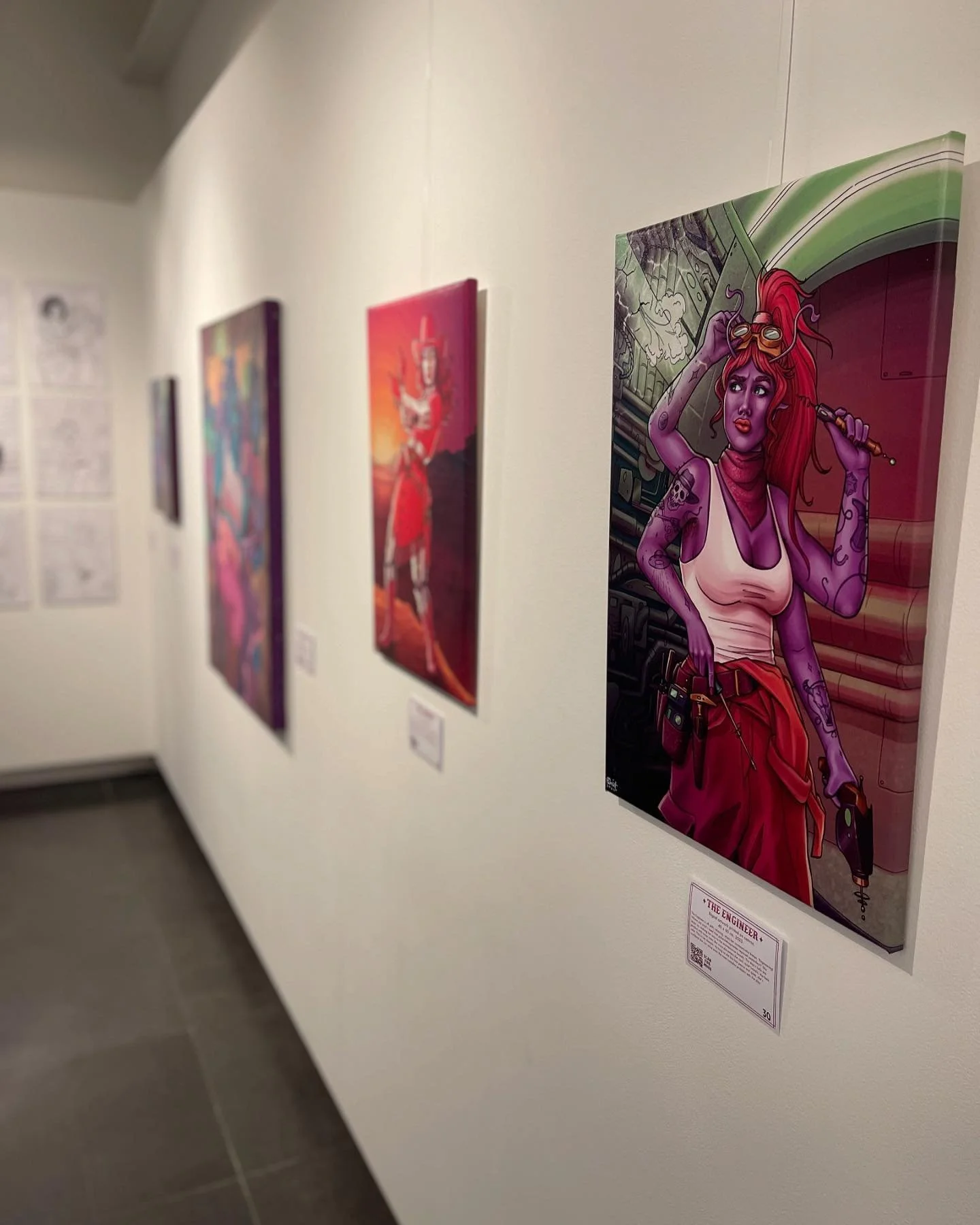 This is your last week to go and see the Cowgirls and Aliens exhibition at @kinokuniya_sydney !! 
This body of work has been such a huge undertaking, I am so proud of it and so happy I get to share it with you all! The response had really been incred