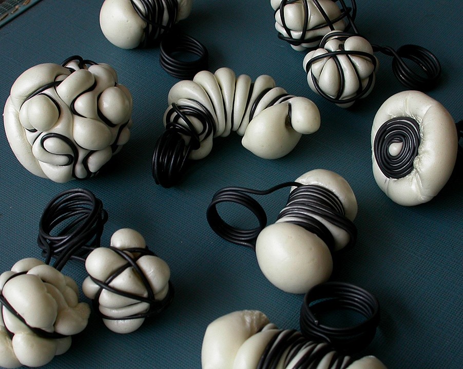Foam insulation, Binding wire. 2008. TOUCHING WARMS THE ART . In the permanent collection of MoCC .