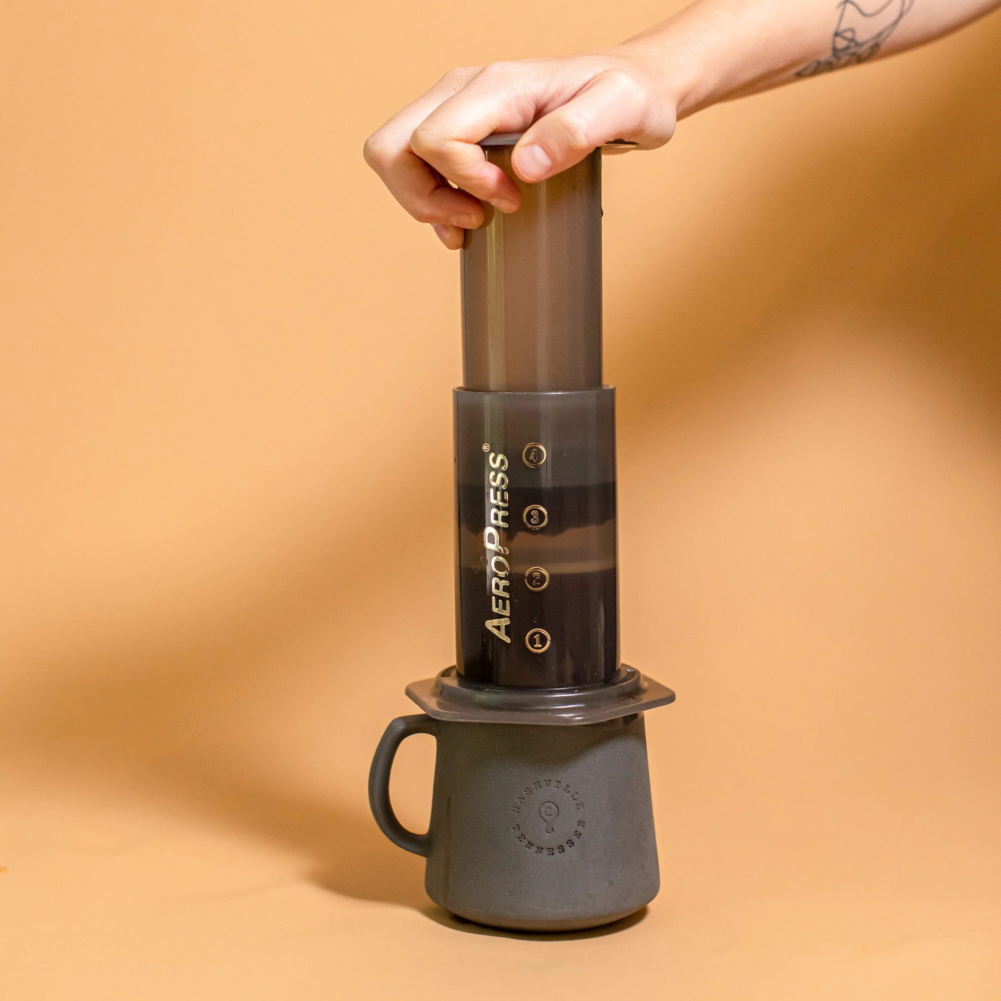 aeropress coffee brewing equipment
