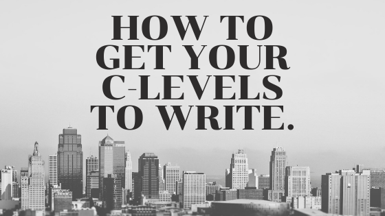 How to get your C-level execs to contribute to your blog — or at least buy into the idea.