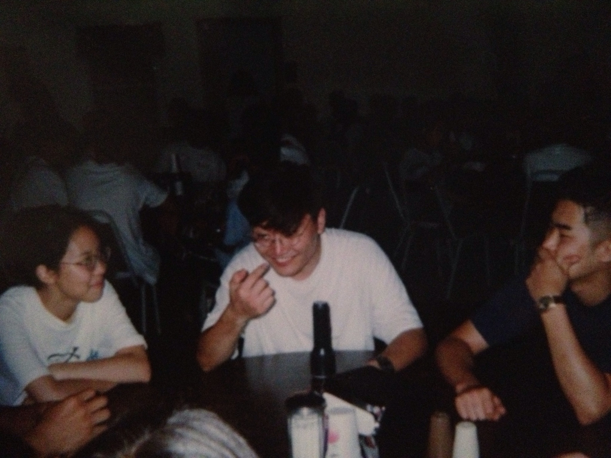 Really random picture of Andy at the BYG Retreat at the Streamside cafeteria circa 1996... I think.
