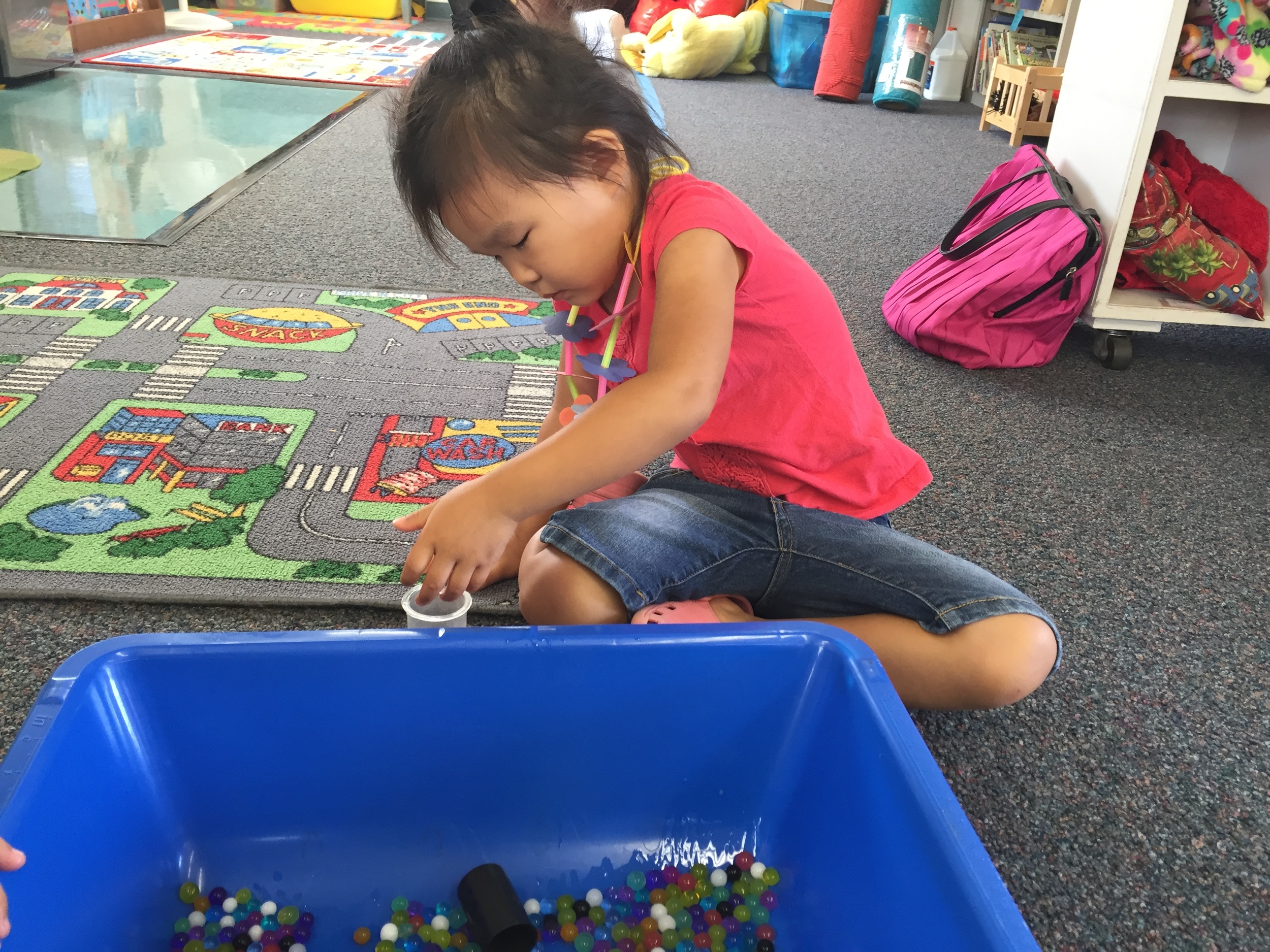 Sensory activities at school.