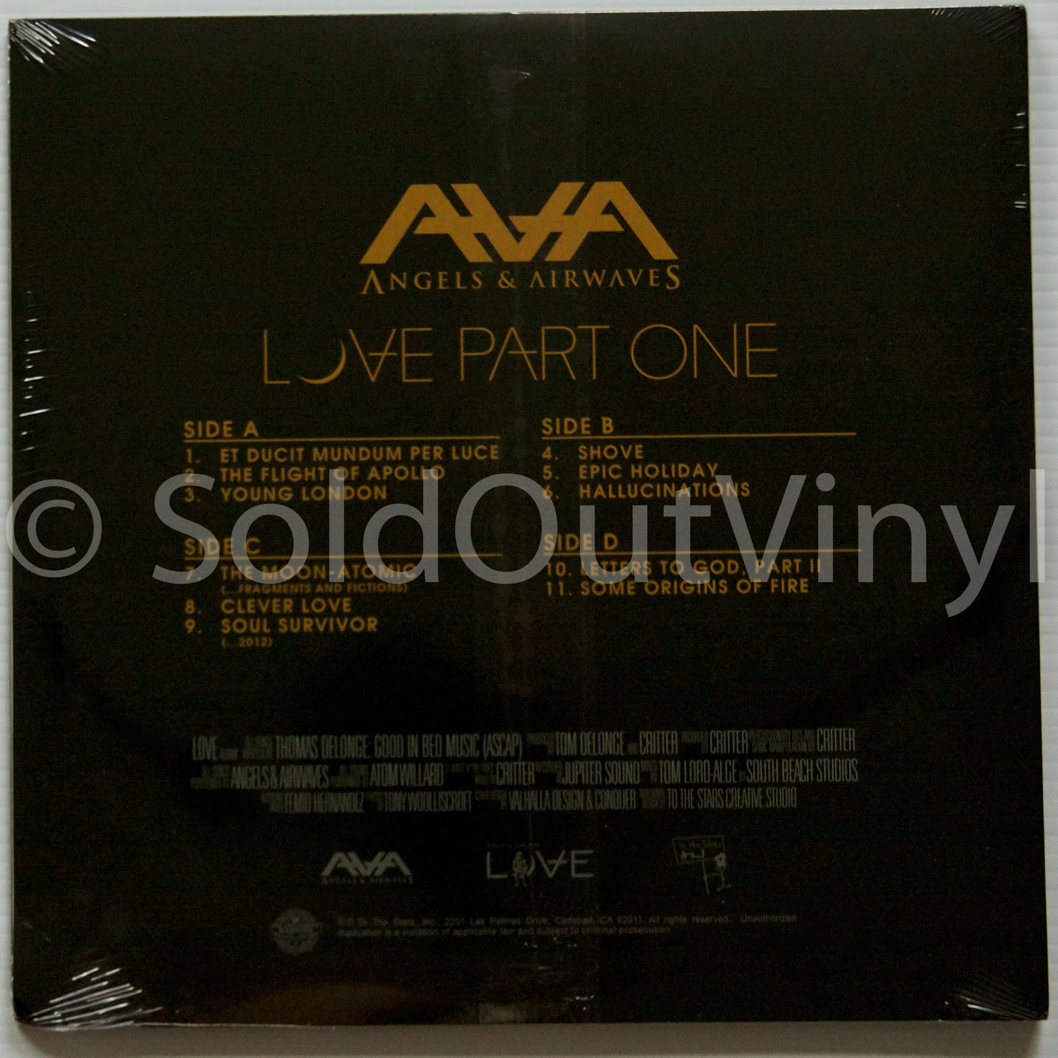 Angels and Airwaves - Love Part 1 Vinyl - ModLife Gold LP