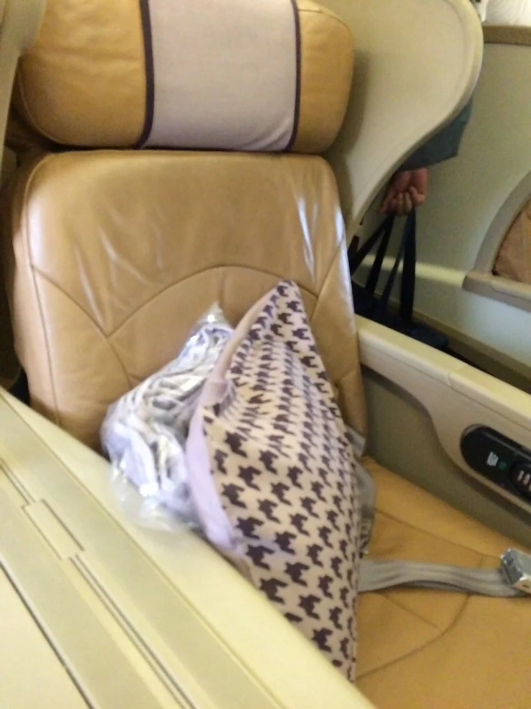 The seat was super comfortable.