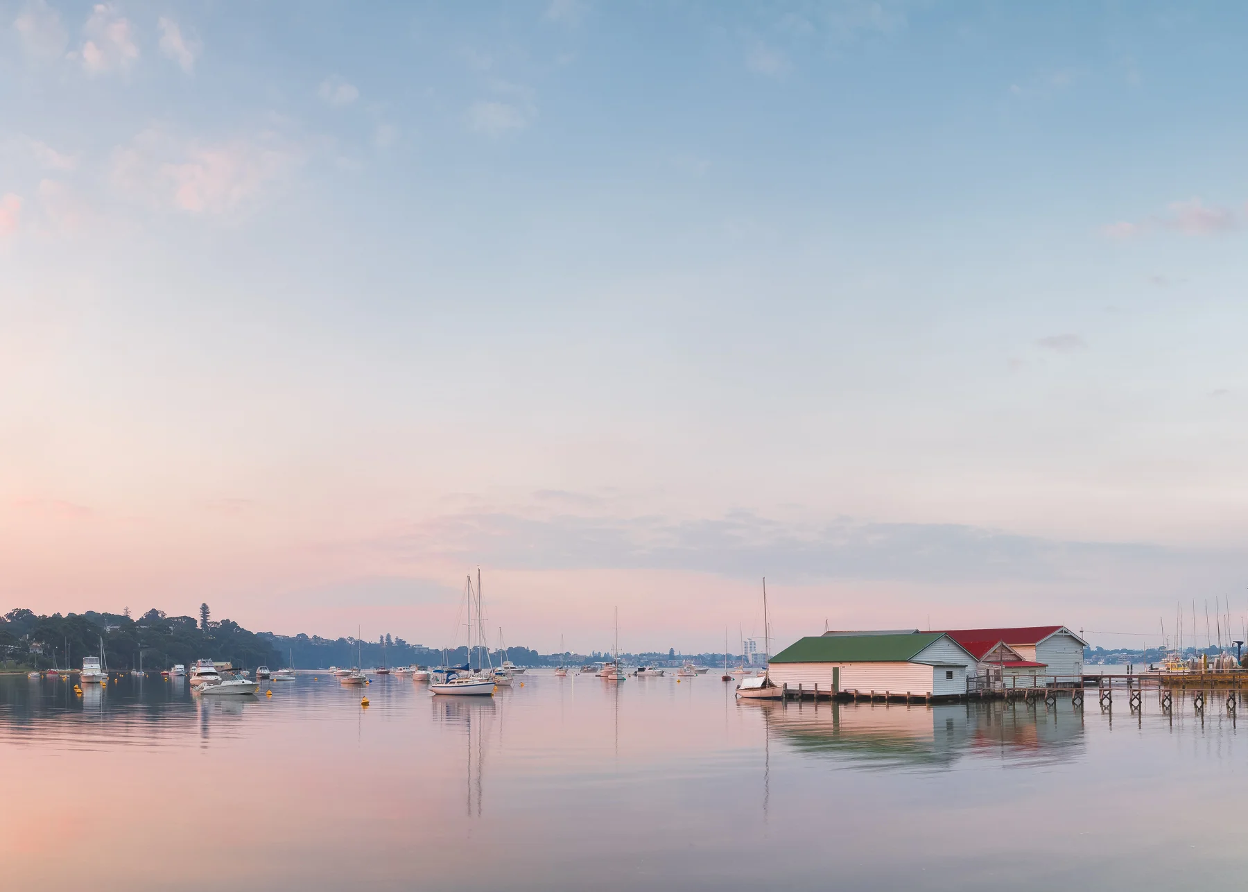 Morning Glow at Mosman Park Boatshed