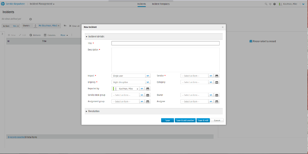 HP Service Anywhere (2013)