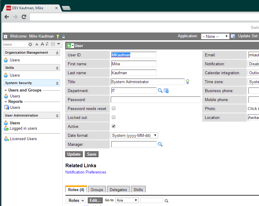 User Form