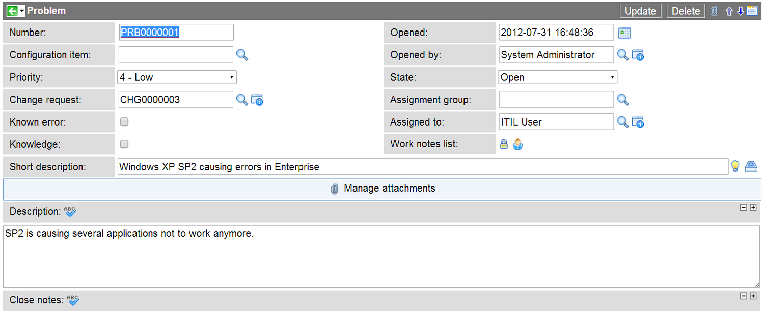 Manage Attachment Links — ServiceNow Elite