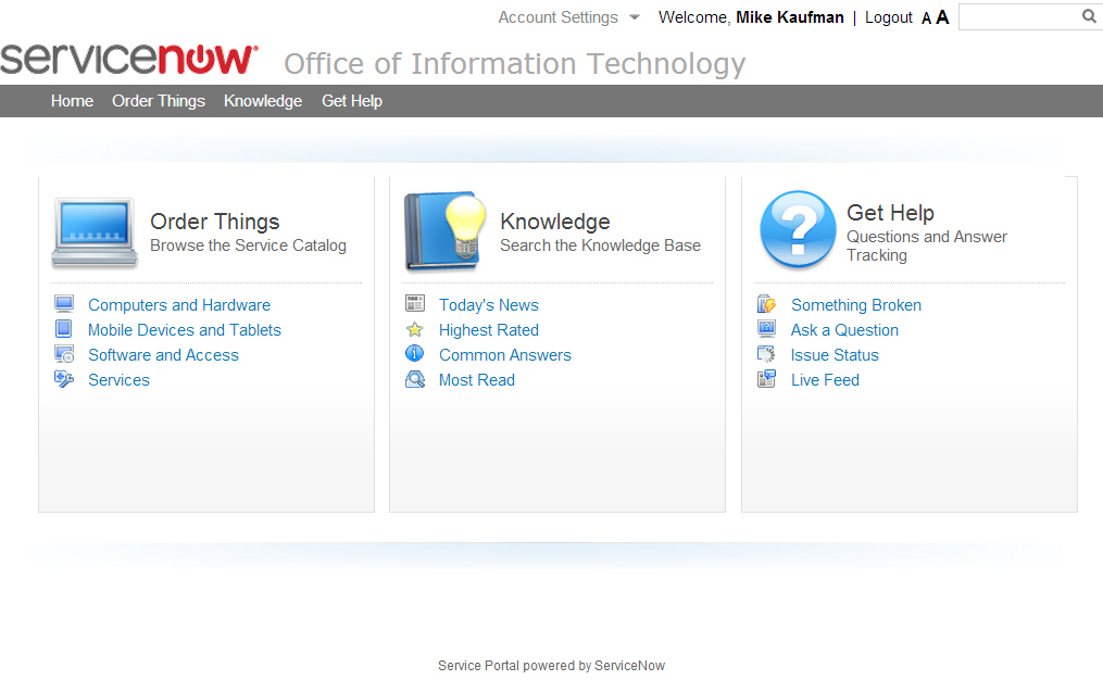 ServiceNow Berlin OOB CMS