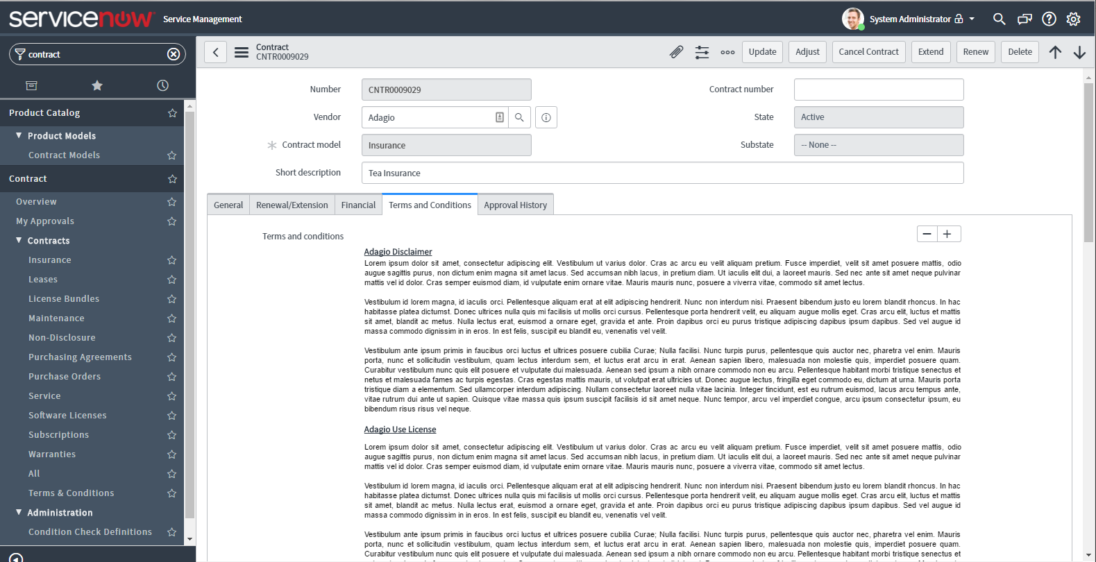 Contract Terms and Conditions