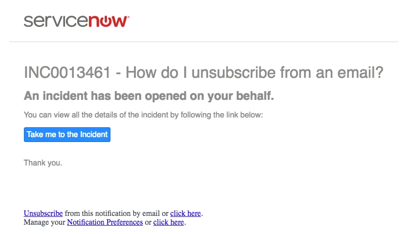 Example Email Unsubscribe Link