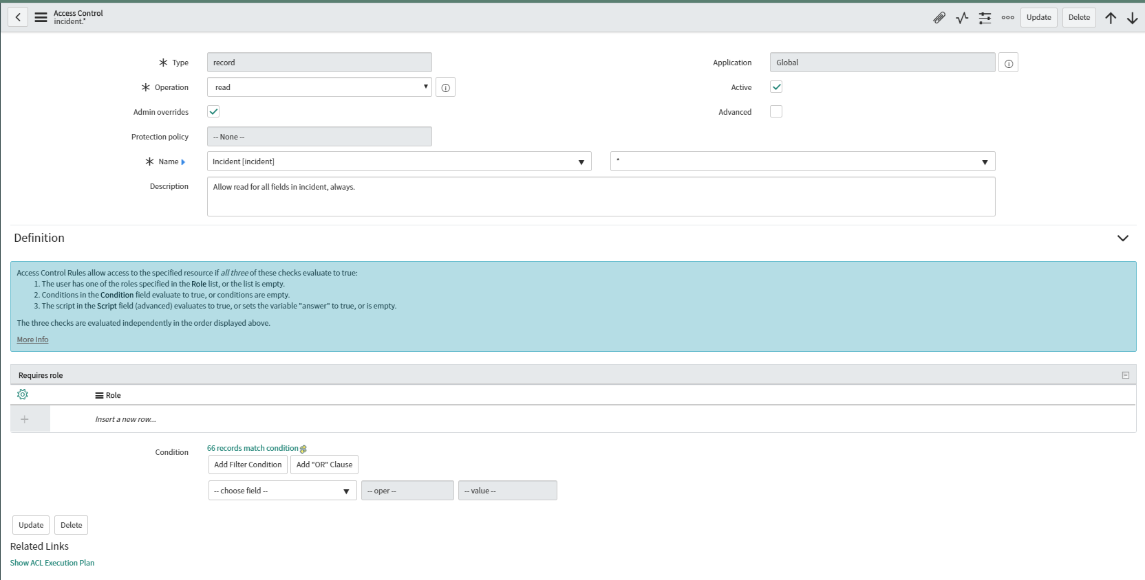 Access Controls — ServiceNow Elite