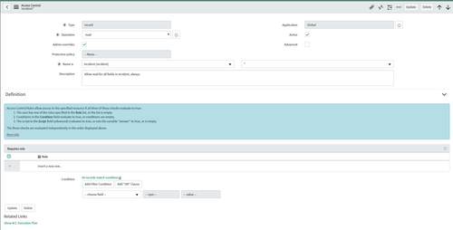 Access Controls — ServiceNow Elite