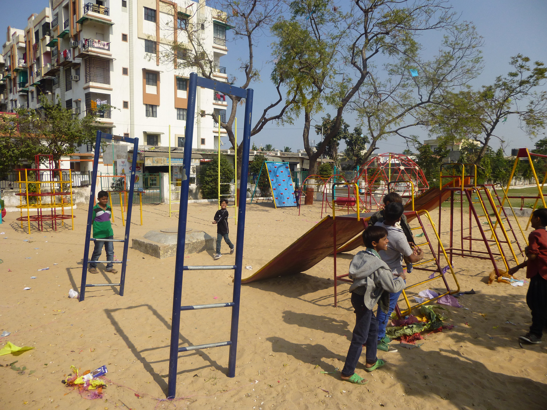 Canal Garden in east Ahmedabad – well connected to the surrounding community