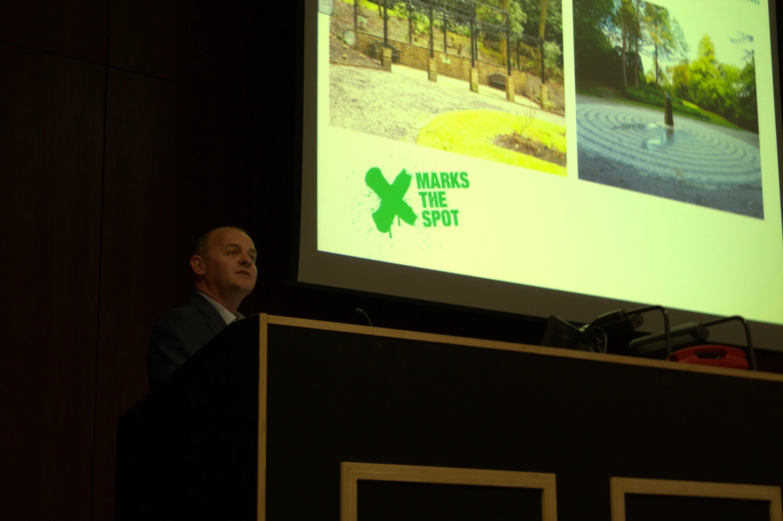 Graham Duxbury presenting at place-keeping conference 2014