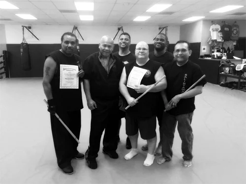 Members of the Maryland Crew. From L to R, GM Richardson, GM Taboada, Prof. Penn, John King, Kevin Welch, & Guru Jemar Carcellar.