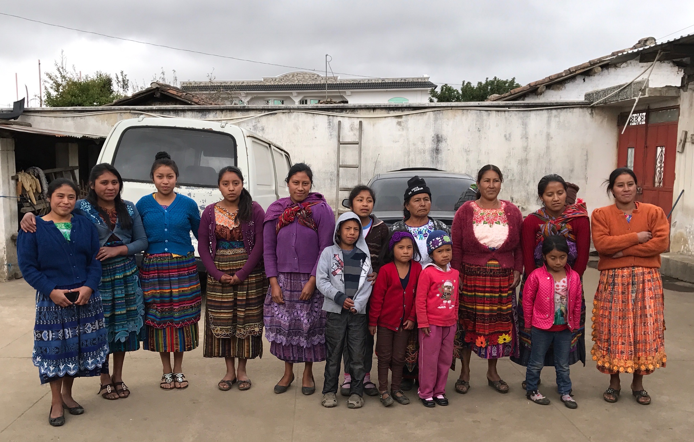We arrived at Tacajalve with a warm greeting from some of the local women.
