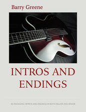 Intros and Endings contains 30 examples of ways to begin and end jazz tunes. Many times a performance can fall apart when an ending does not work as expected. These 30 examples will you give you a wealth of possibilities to use on any tune to make sure your performance begins and ends with a professional sound. Fully notated in both standard notation and tab along with audio examples played by Barry.