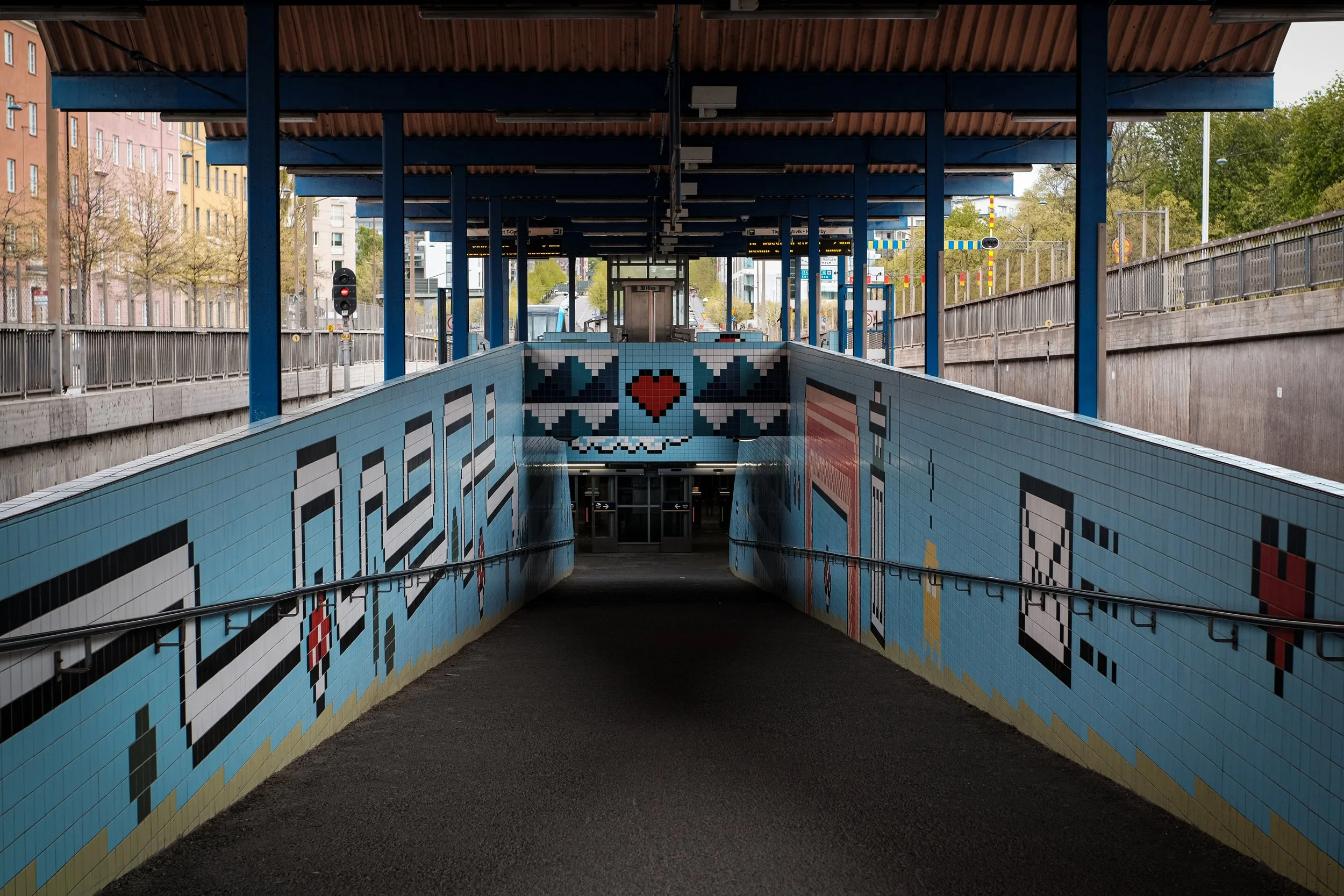 Thorildsplan subway station, Stockholm Sweden.